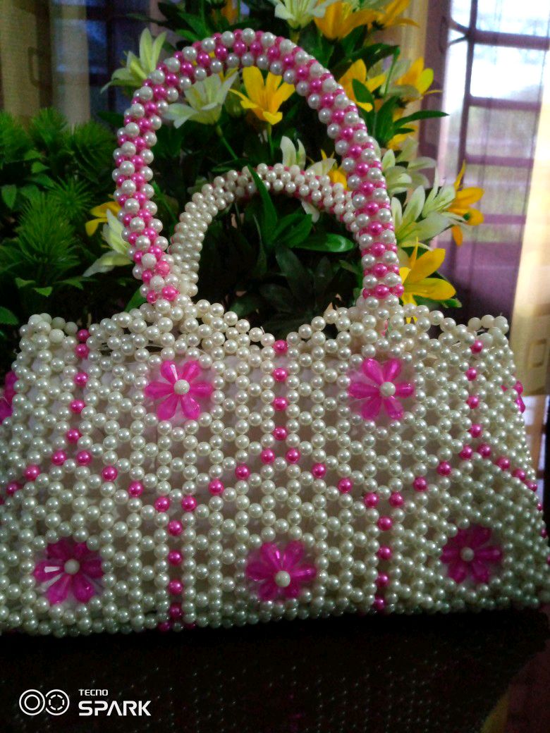 Beaded Bag, Women's Fashion, Bags & Wallets, Clutches on Carousell