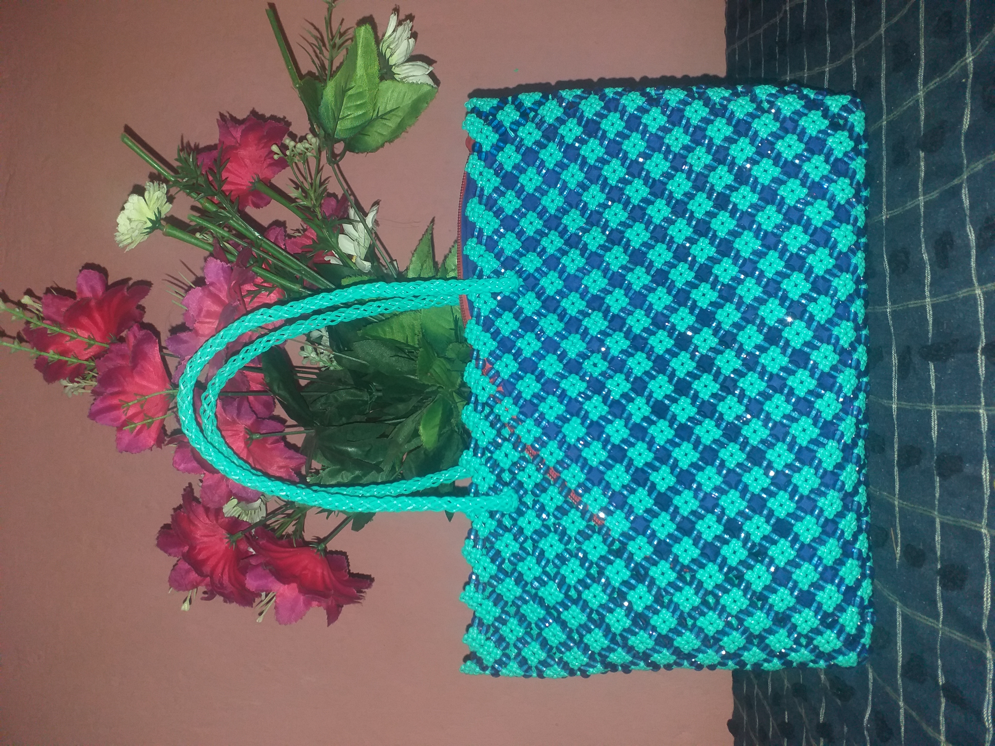 How to make beads bag | putir bag| sangitas craft - YouTube